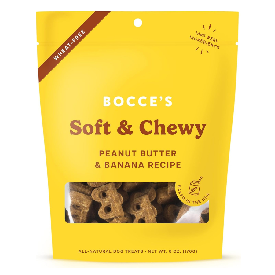 Bocce's Bakery Peanut Butter and Banana Soft and Chewy Treats - 6 oz