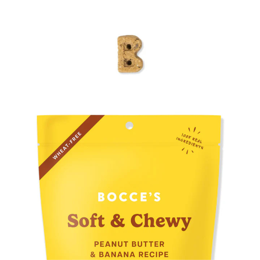 Bocce's Bakery Peanut Butter and Banana Soft and Chewy Treats - 6 oz