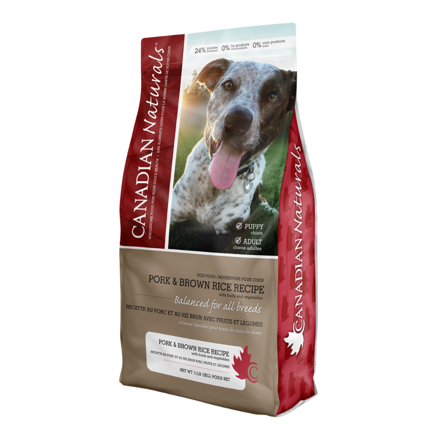 Canadian Naturals Pork and Brown Rice - 30 lbs