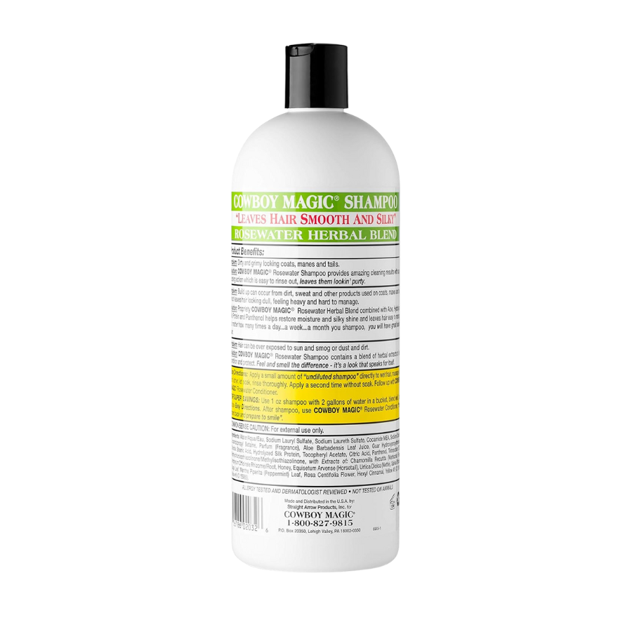 Cowboy Magic Rosewater Shampoo - 32 oz