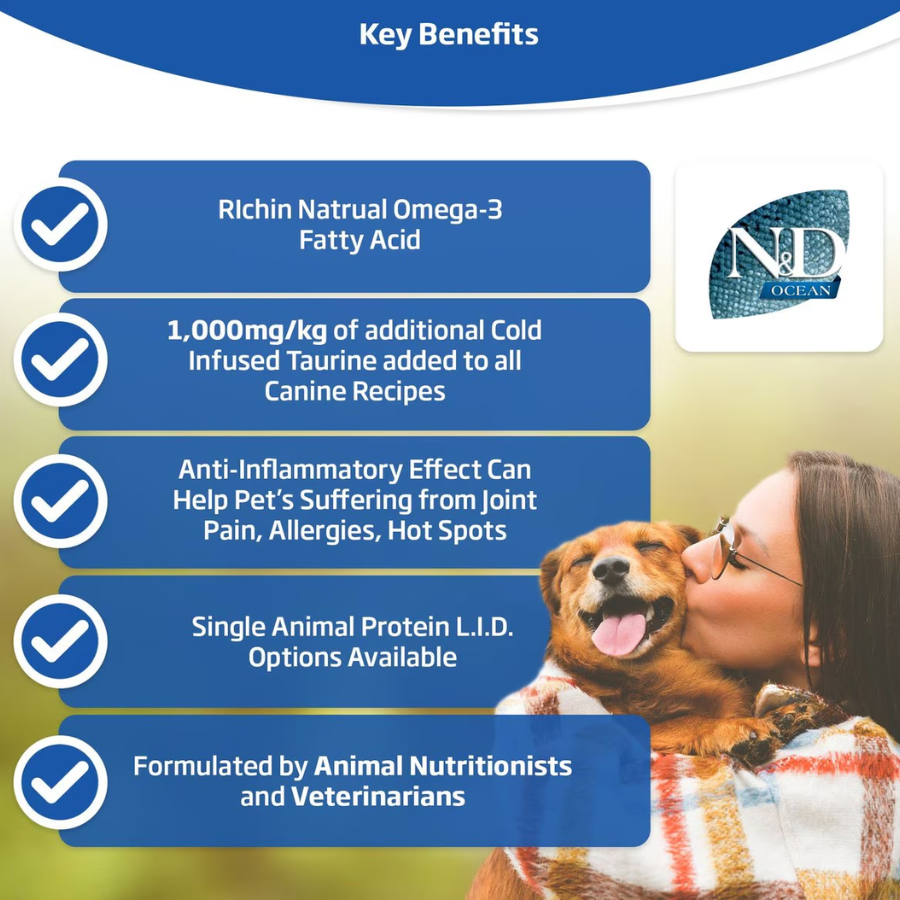 Farmina N and D Ocean Cod, Salmon, Cantaloupe Mini Dog Food - 5.5 lbs