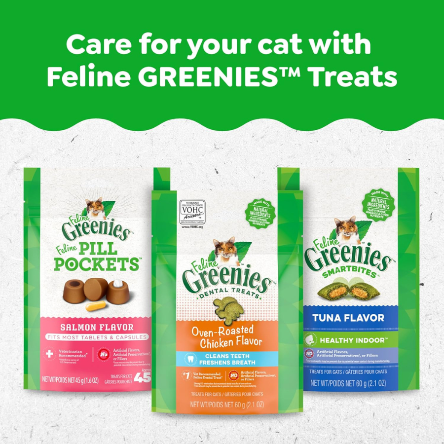 Greenies Oven Roasted Chicken Flavour Dental Treats - 2.1 oz