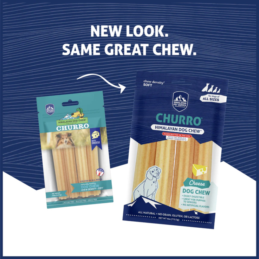 Himalayan Pet Supply Churro Cheese Yak Dog Chew - 4 Pack