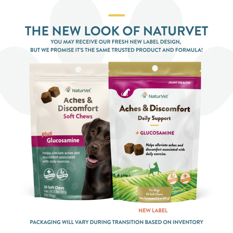 NaturVet Aches and Discomfort Soft Chews - 30 Chews