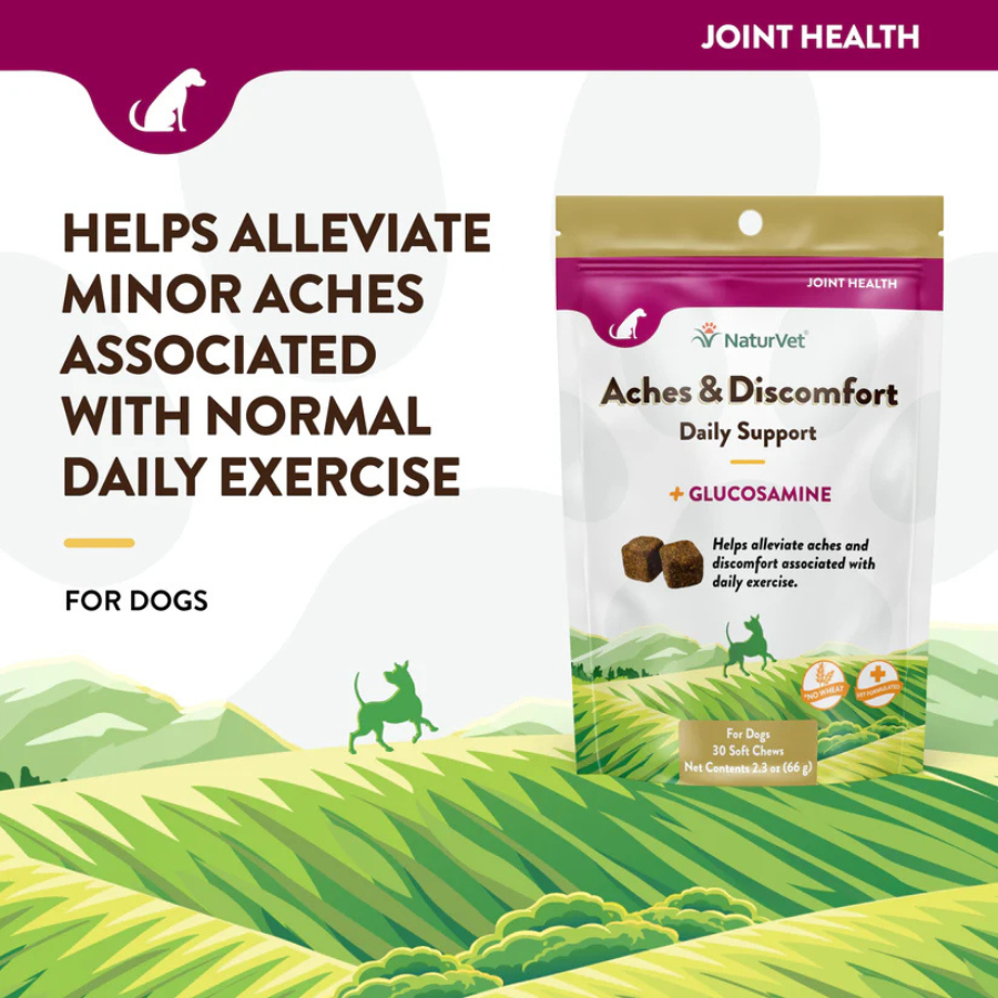 NaturVet Aches and Discomfort Soft Chews - 30 Chews