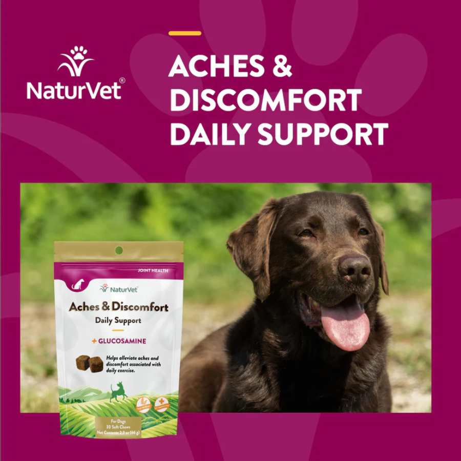 NaturVet Aches and Discomfort Soft Chews - 30 Chews