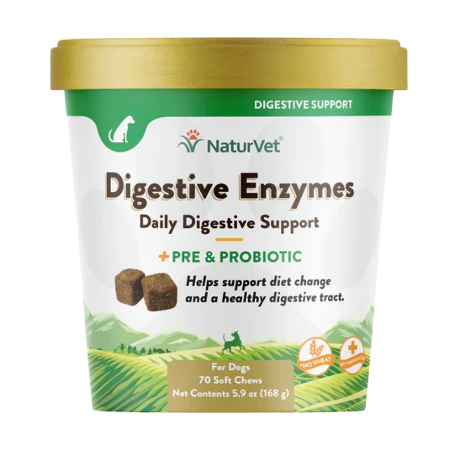 NaturVet Advanced Probiotic and Enzymes Soft Chew - 70 Chews