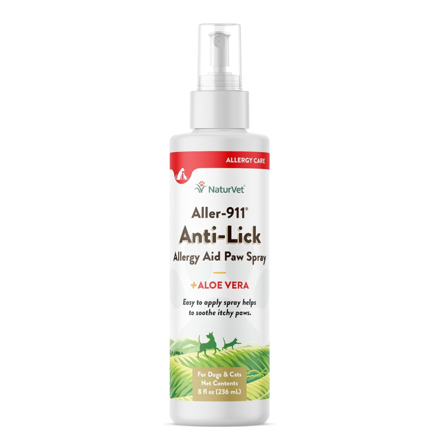 NaturVet Aller-911 Anti-Lick Paw Spray - 8 oz