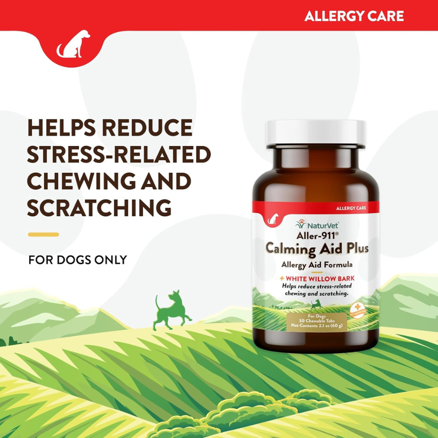 NaturVet Aller-911 Plus Calming Aid - 30 Tablets
