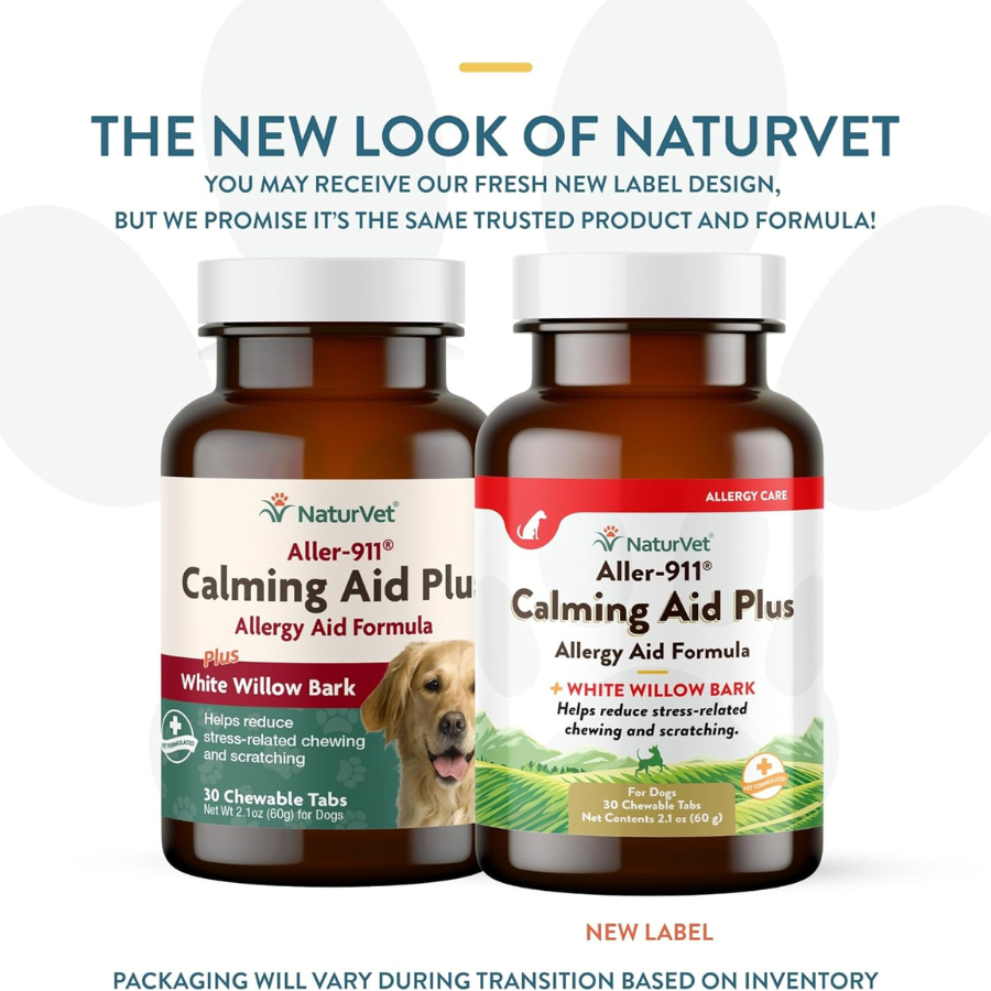 NaturVet Aller-911 Plus Calming Aid - 30 Tablets