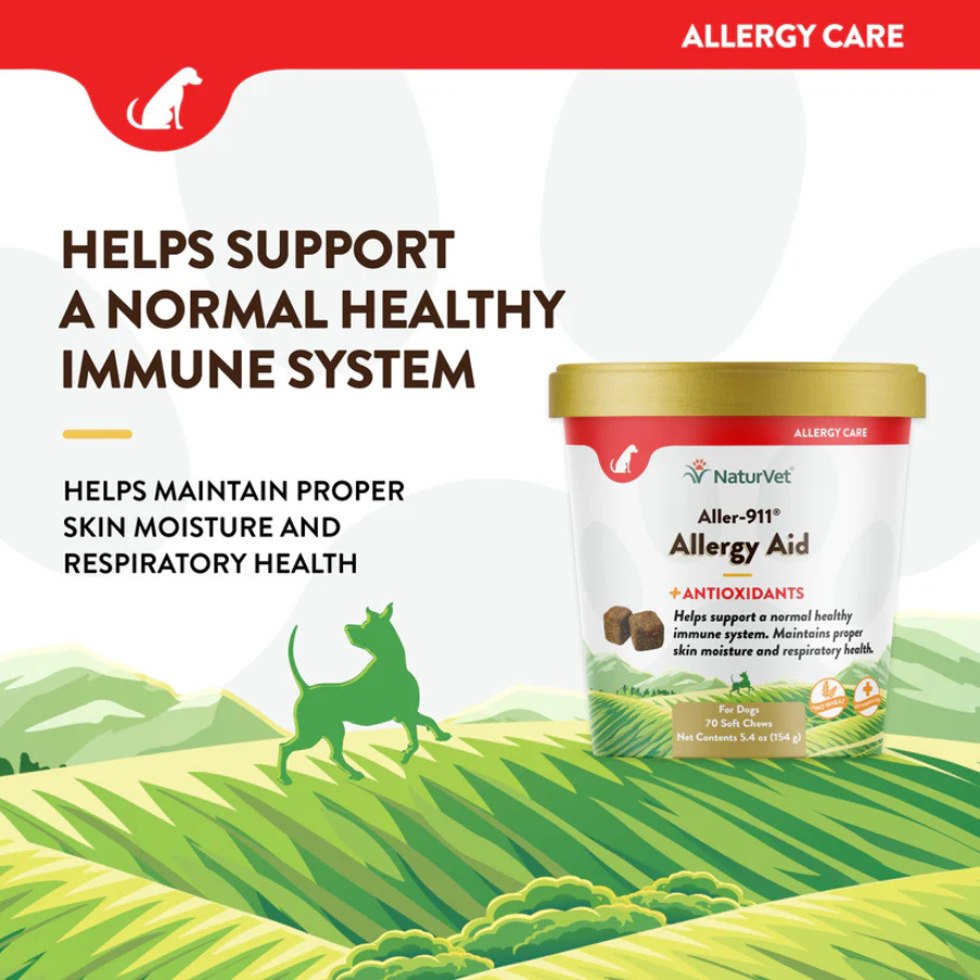 NaturVet Allergy Aid Plus Antioxidants