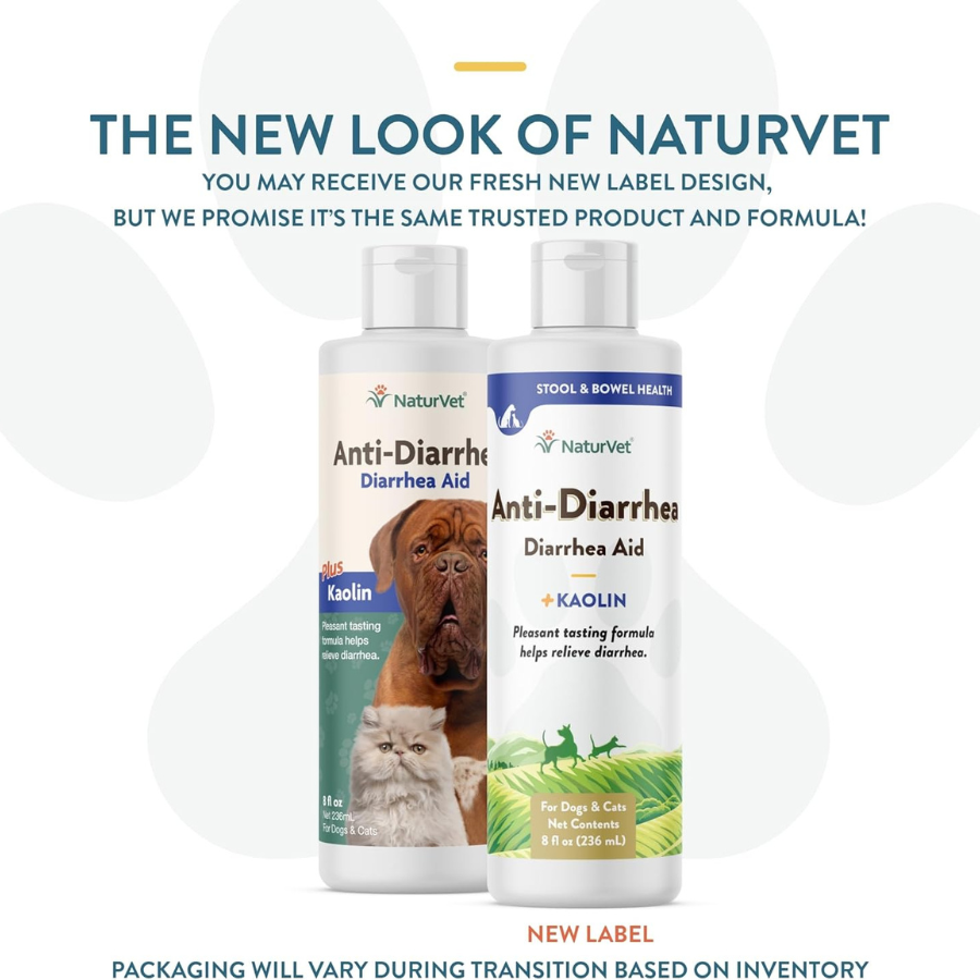 NaturVet Anti Diarrhea for Dogs and Cats - 8 oz