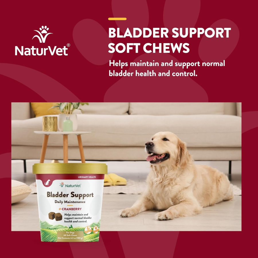 NaturVet Bladder Support Plus Cranberry - 60 Chews