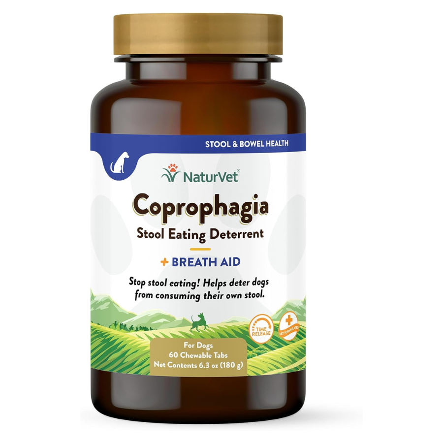 NaturVet Coprophagia Stool Eating Deterrent Tabs - 60 Pack
