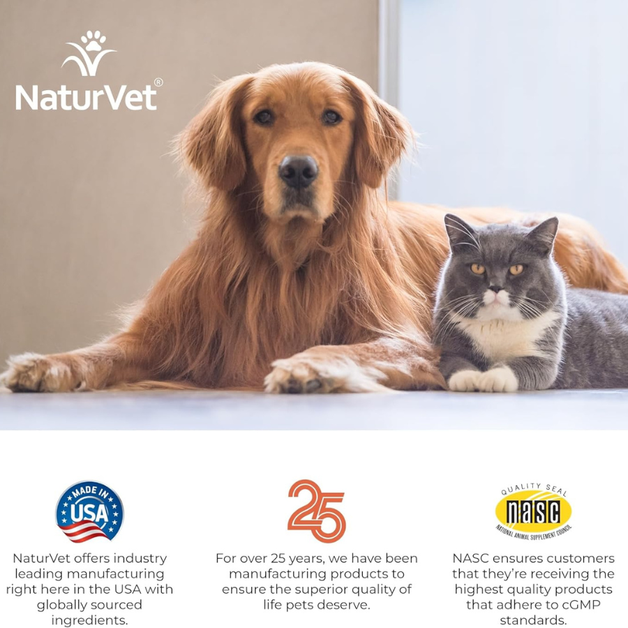 NaturVet Digestive Enzymes Powder with Prebiotics and Probiotics - 8 oz