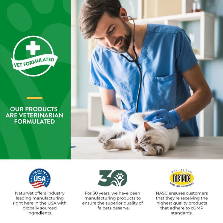 NaturVet Digestive Enzymes with Pre and Probiotics for Cats