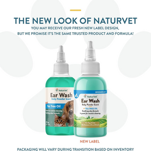 NaturVet Ear Wash with Tea Tree Oil - 4 oz