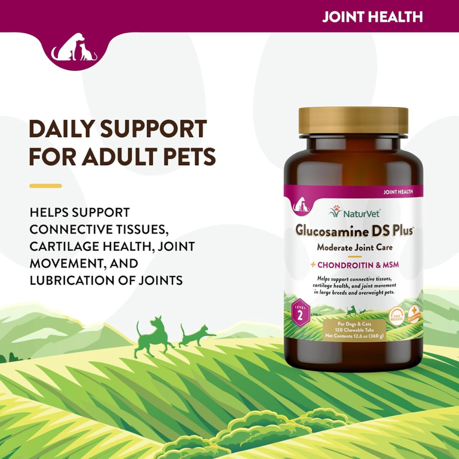 NaturVet Glucosamine DS Plus with MSM - 60 Tabs