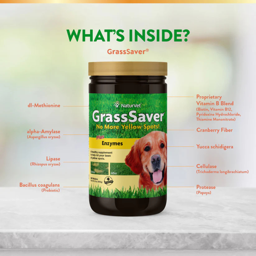 NaturVet GrassSaver Wafers
