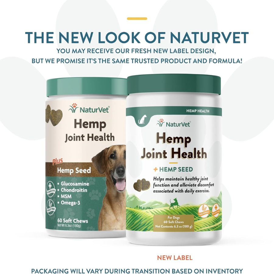 NaturVet Hemp Joint Health - 60 Chews