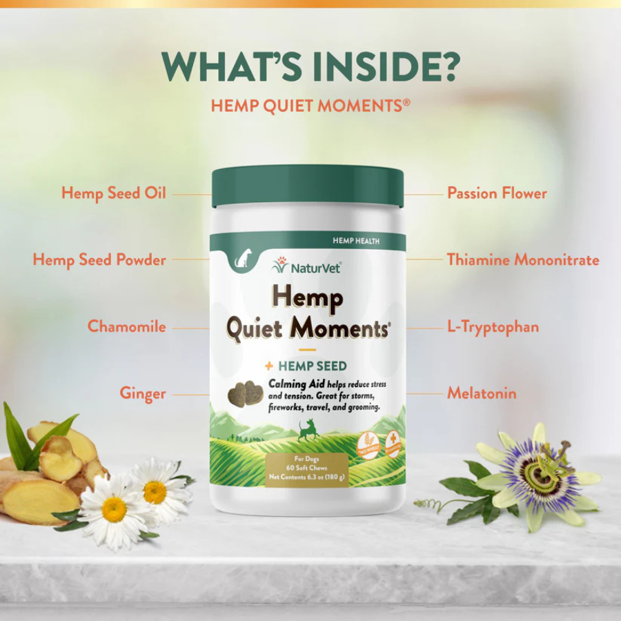 NaturVet Hemp Quiet Moments Calming Aid