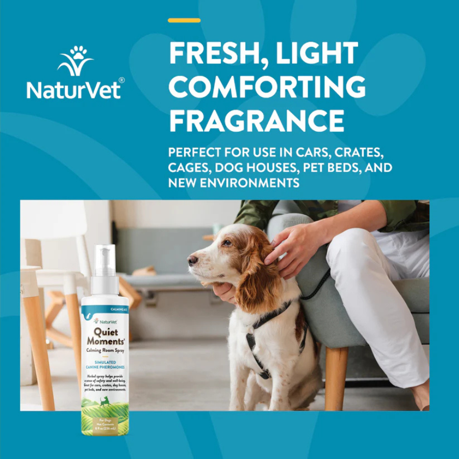 NaturVet Hemp Quiet Moments Spray for Dogs - 8 oz