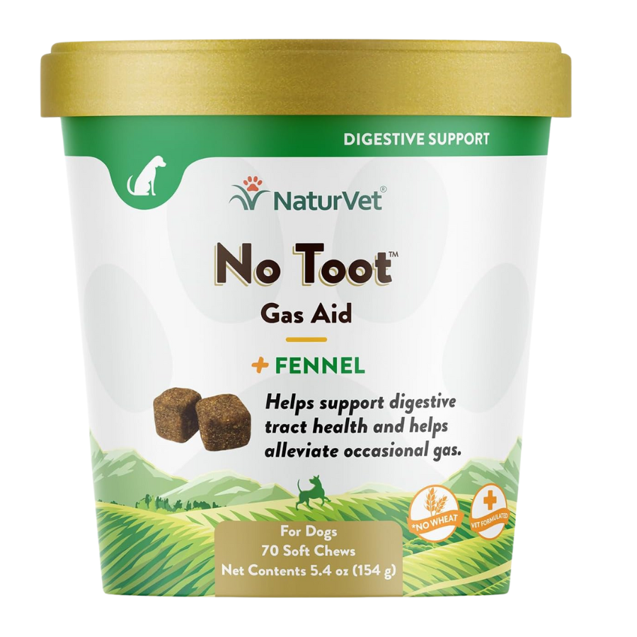 NaturVet No Toot Gas Aid Soft Chews - 70 Chews