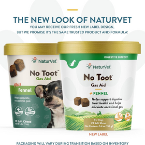 NaturVet No Toot Gas Aid Soft Chews - 70 Chews