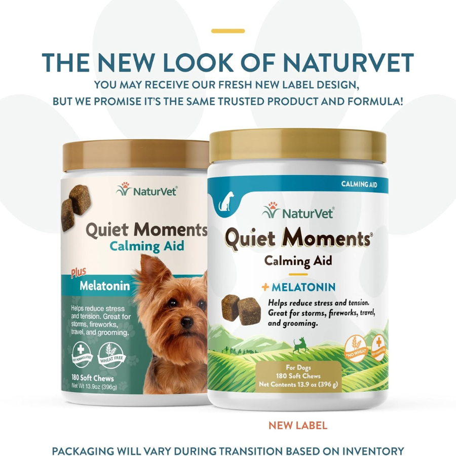 NaturVet Quiet Moments Calming Aid Plus Melatonin