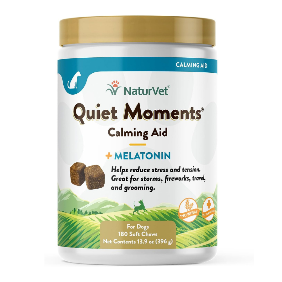 NaturVet Quiet Moments Calming Aid Plus Melatonin