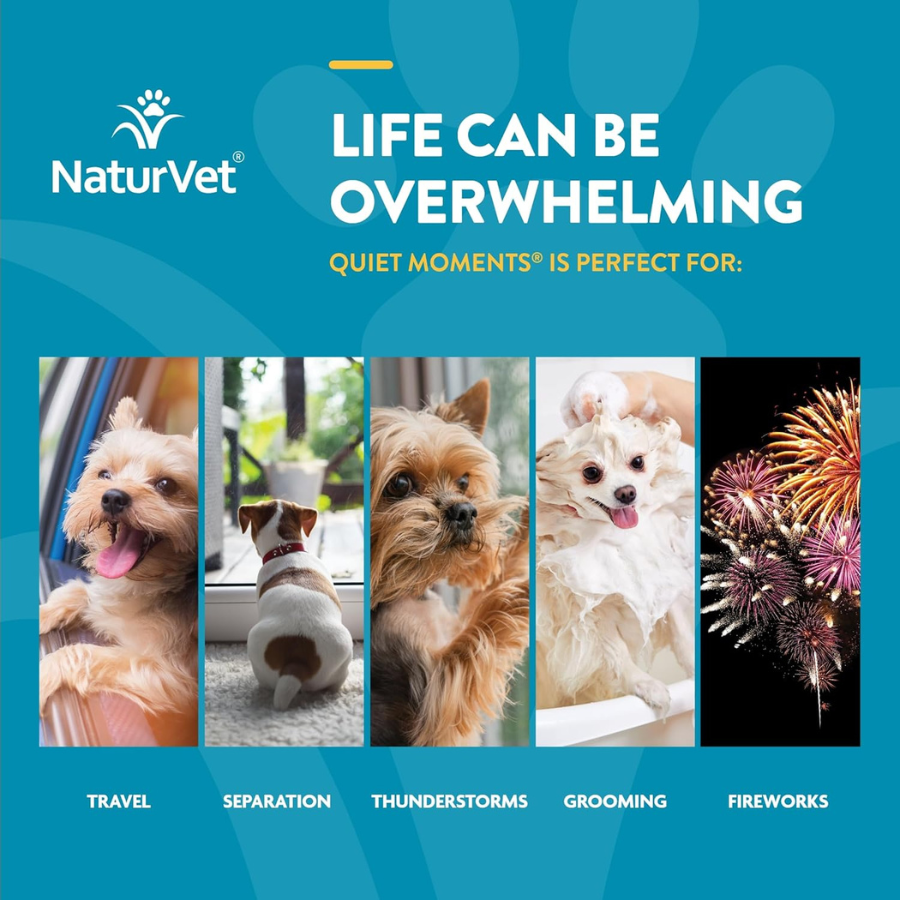 NaturVet Quiet Moments Calming Aid Plus Melatonin
