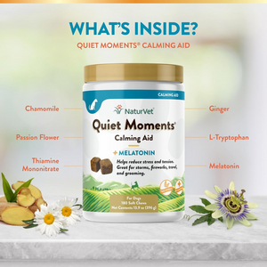 NaturVet Quiet Moments Calming Aid Plus Melatonin