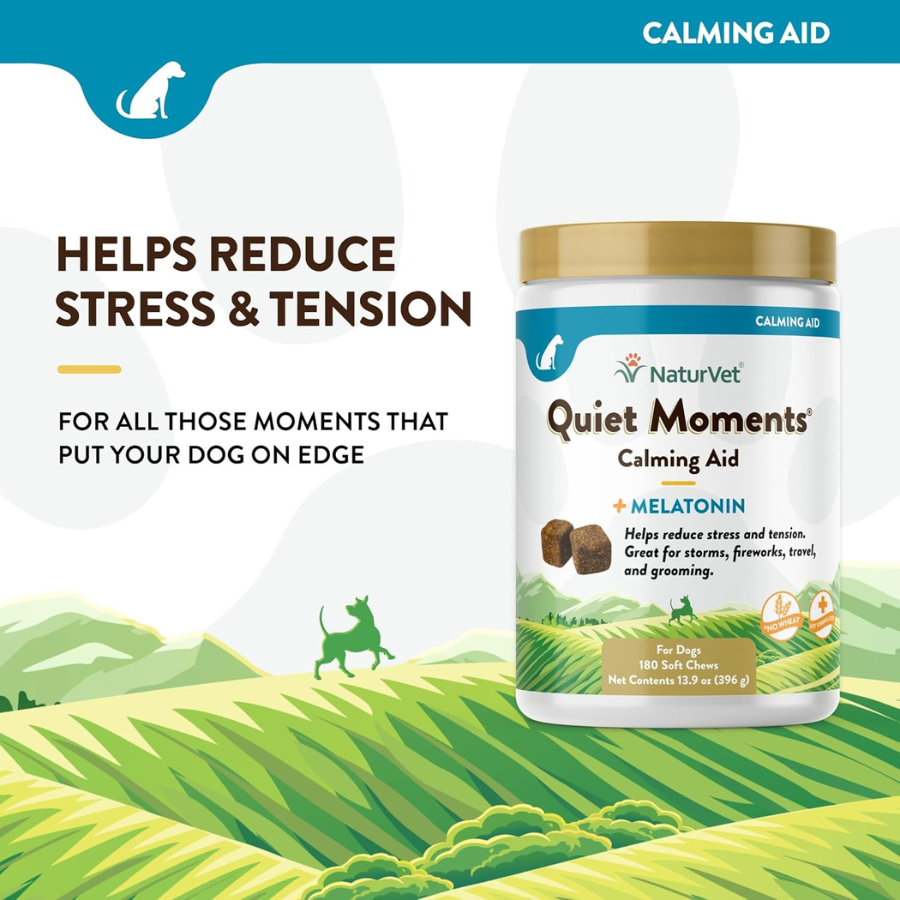 NaturVet Quiet Moments Calming Aid Plus Melatonin