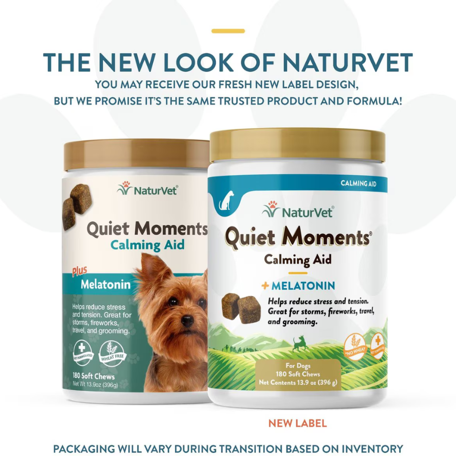 NaturVet Soft Chew Quiet Moments and Melatonin - 180 Count