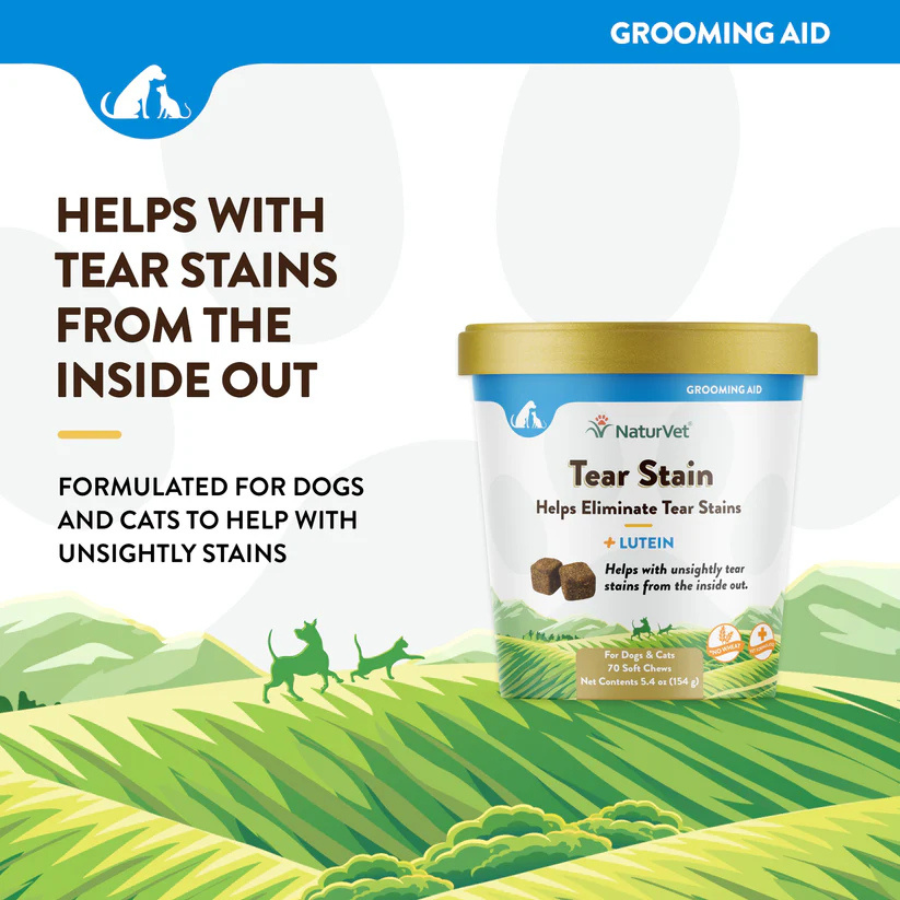 NaturVet Tear Stain Supplement with Lutein