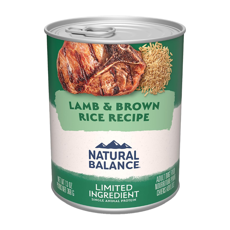 Natural Balance Limited Ingredient Lamb and Brown Rice (12 Cans)