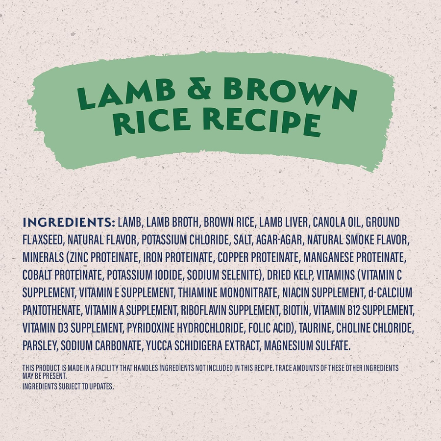 Natural Balance Limited Ingredient Lamb and Brown Rice (12 Cans)