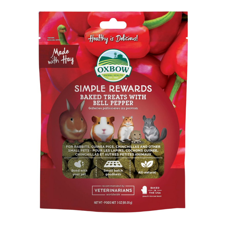 OXBOW Simple Rewards Baked Treats with Bell Pepper