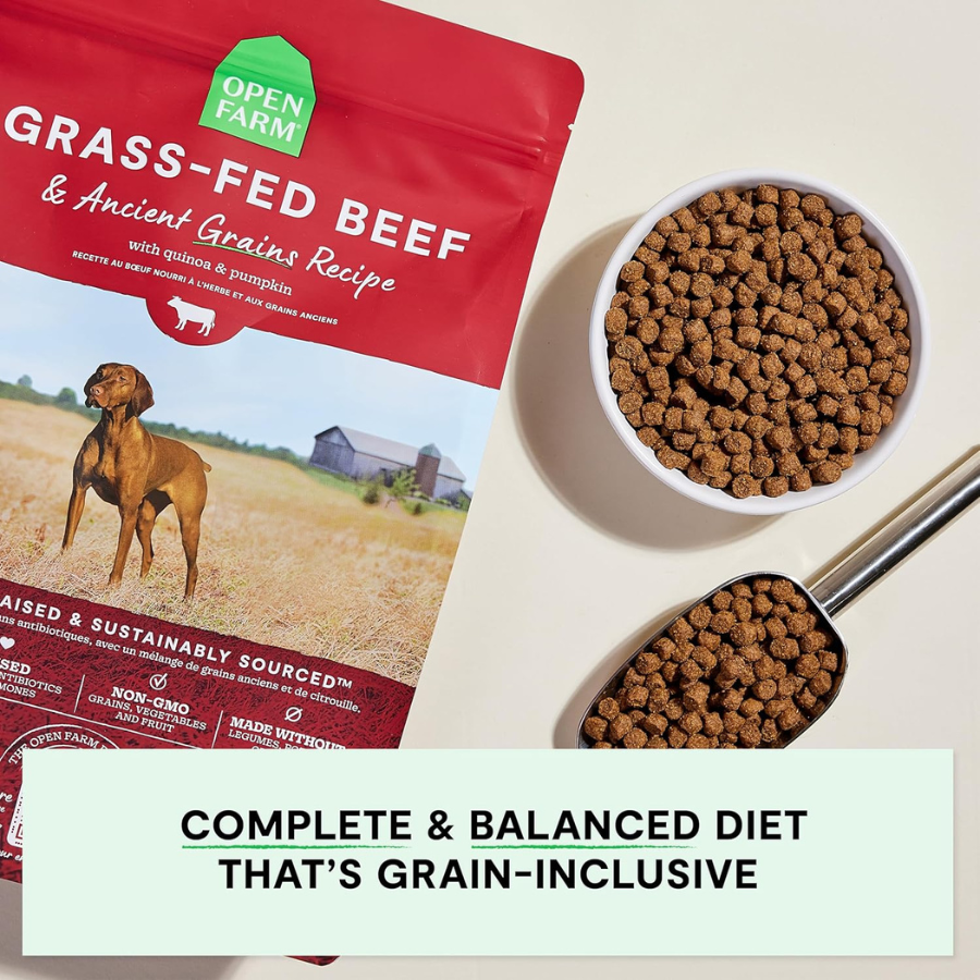 Open Farm Grass-Fed Beef and Ancient Grains - 22 lbs