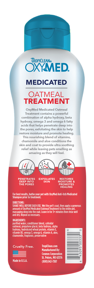 TropiClean OxyMed Medicated Oatmeal Treatment - 20 oz