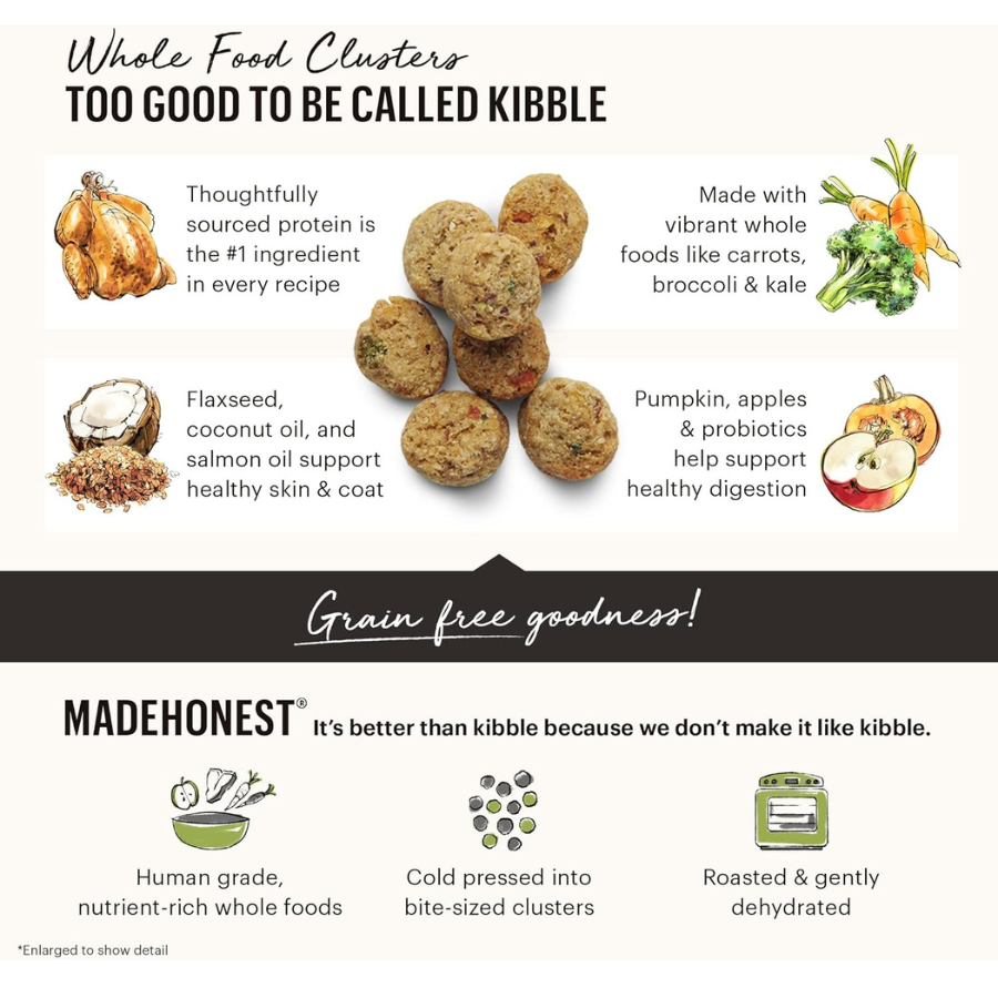 The Honest Kitchen Grain-Free Whole Food Clusters Turkey