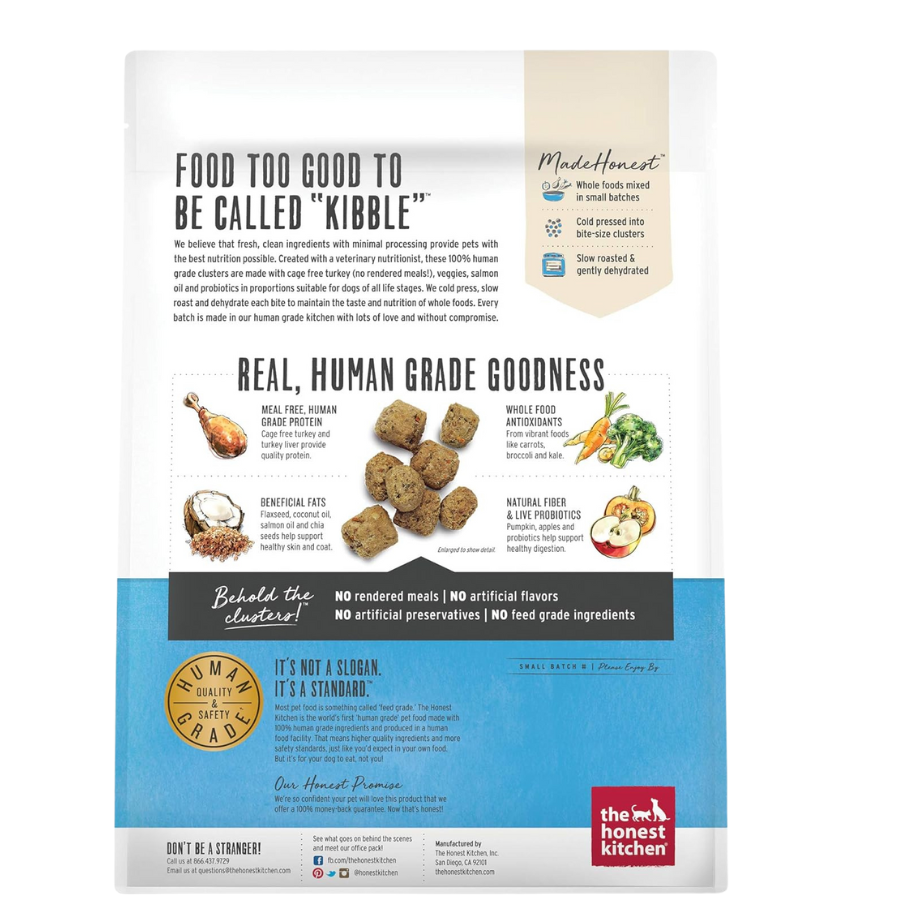 The Honest Kitchen Grain-Free Whole Food Clusters Turkey