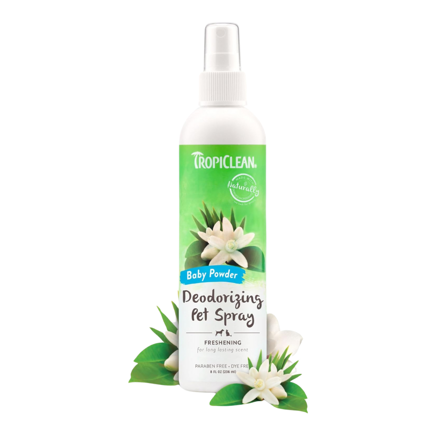 TropiClean Deodorizing Spray Baby Powder - 8 oz