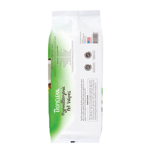 TropiClean Hypoallergenic Wipes Fragrance Free - 100 Pack
