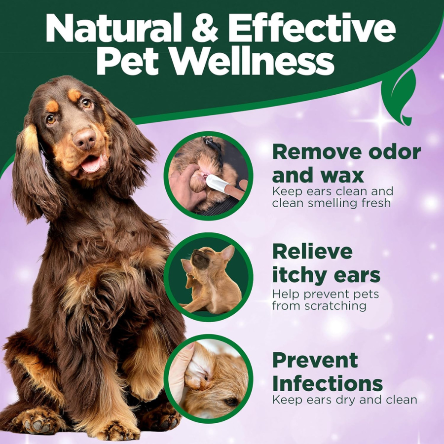 Vet's Best Ear Relief Finger Wipes - 50 Count