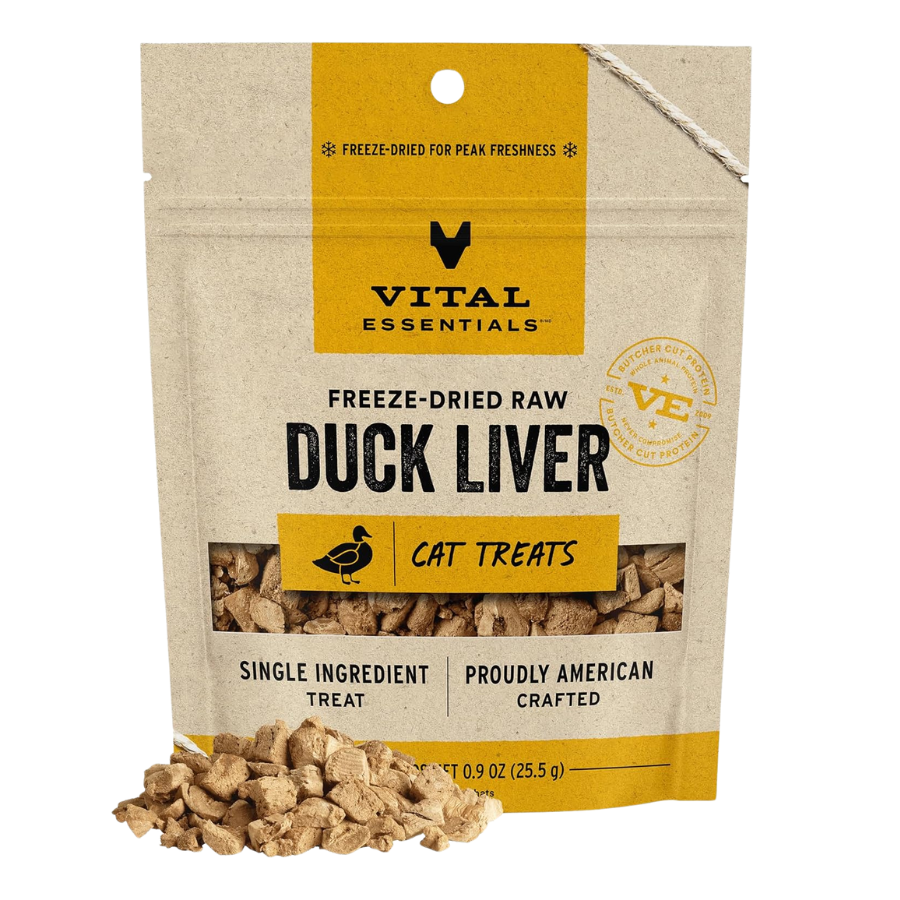 Vital Essentials Freeze-Dried Duck Liver for Cats