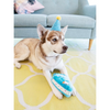ZippyPaws Birthday Cake Squeaker Toy Blue