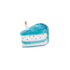 ZippyPaws Birthday Cake Squeaker Toy Blue
