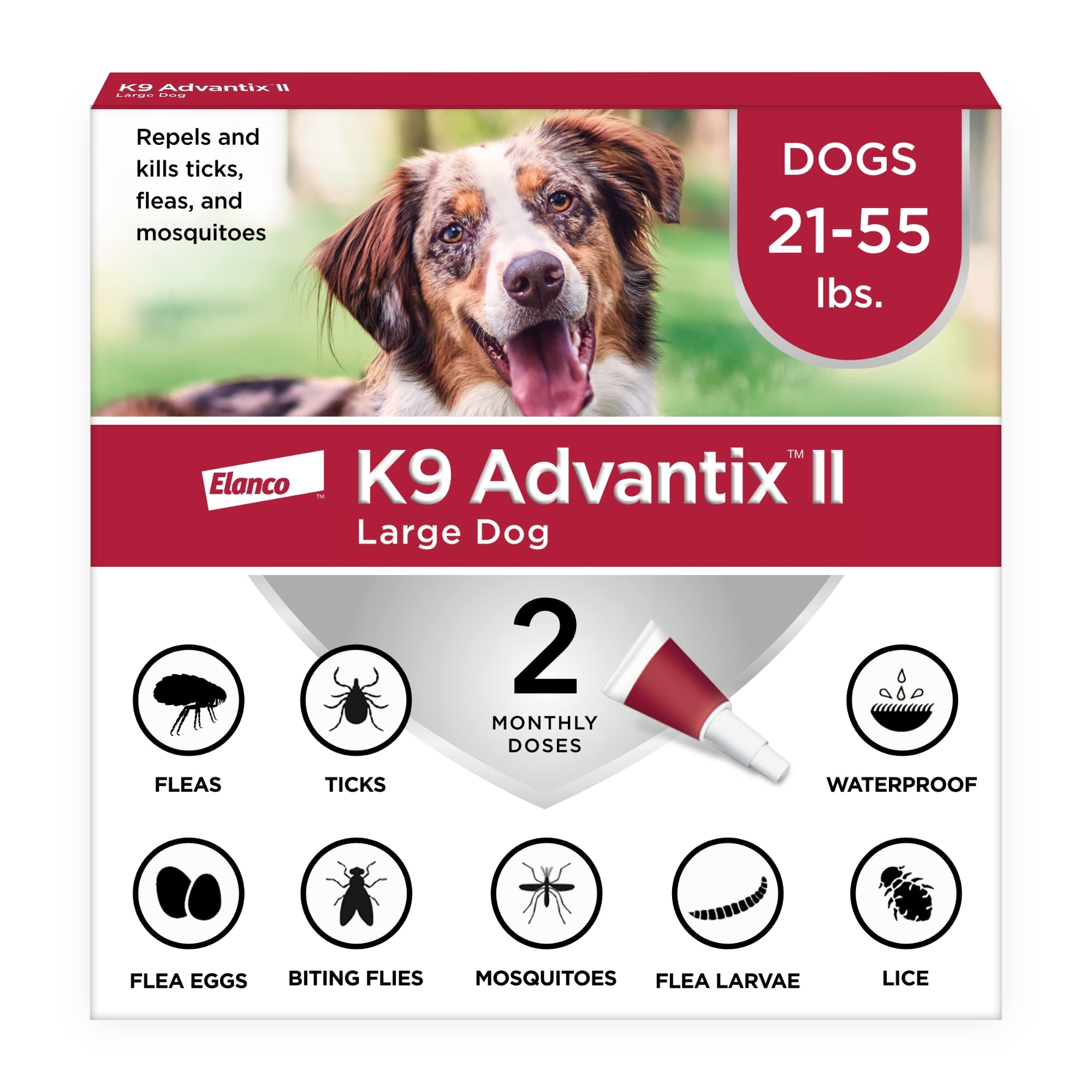 K9 Advantix II Large Dog Flea and Tick Brindle Pet Supplies