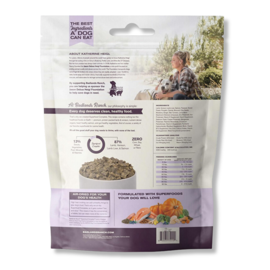 Badlands Ranch Superfood Complete Lamb and Venison Formula